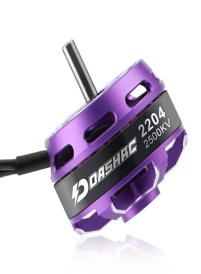 DashRC 2204 2500KV Brushless Outrunner Motor with Mount Set for 1/24 RC Micro Rock Crawlers Axial SCX24 Models Upgrade Replacement - Image 2